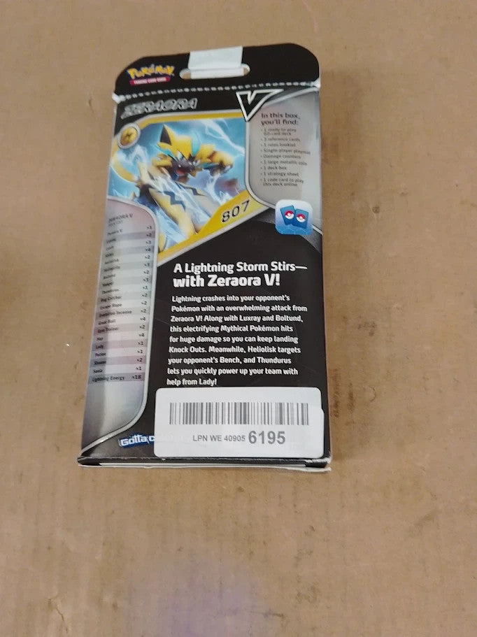 Pokemon TCG Zeraora V Battle Deck Ready To Play Trading Card Game 6+