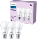 Philips LED Frosted A67 Light Bulb 100W 3 Pack Dimmable Home Indoor Lighting New