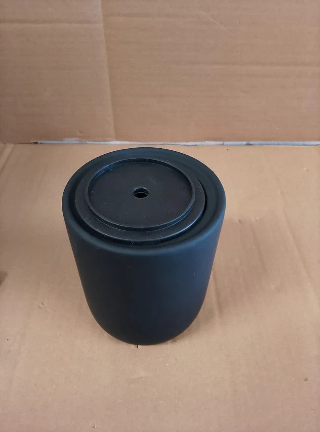 Habitat Black Soft Touch Toilet Brush Bathroom WC Cleaning Holder Set Design