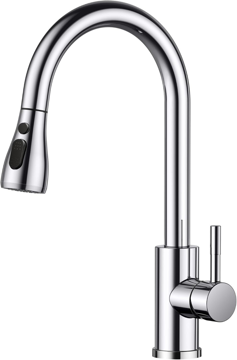 FORIOUS Kitchen Mixer Tap Pull Out Sprayer Swivel Stainless Steel Design New