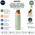 Owala FreeSip Insulated Stainless Steel Water Bottle Leak Proof 710ml Camo Cool