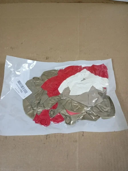Red White Gold Balloon 60 Pack 12in Red Gold Balloon Mother's Day Valentines New