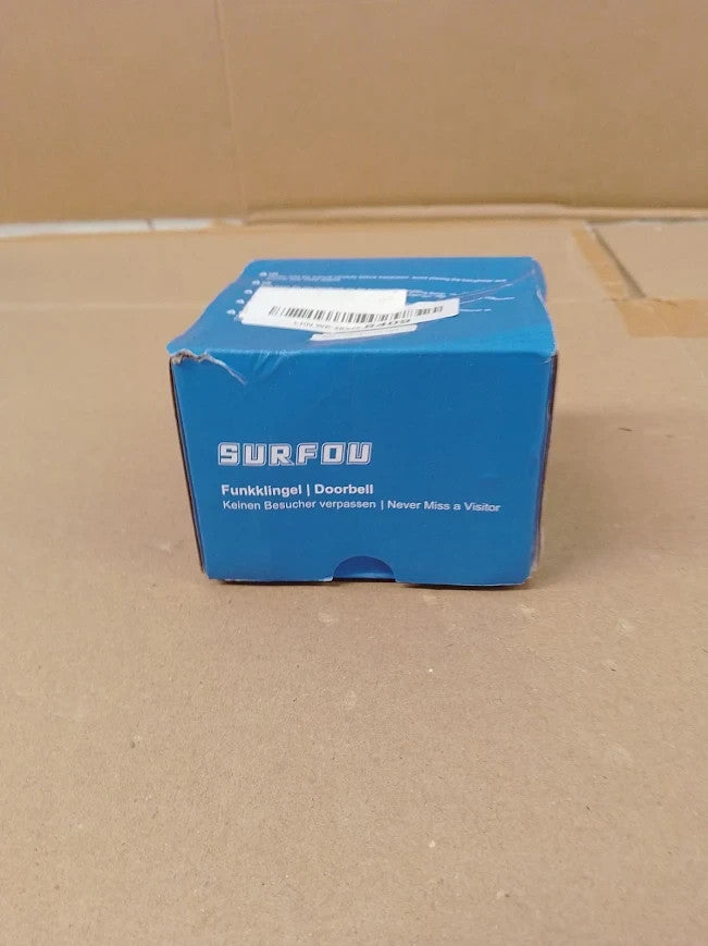 Surfou Wireless Doorbell 1300ft Long Range Waterproof Cordless Chime Black