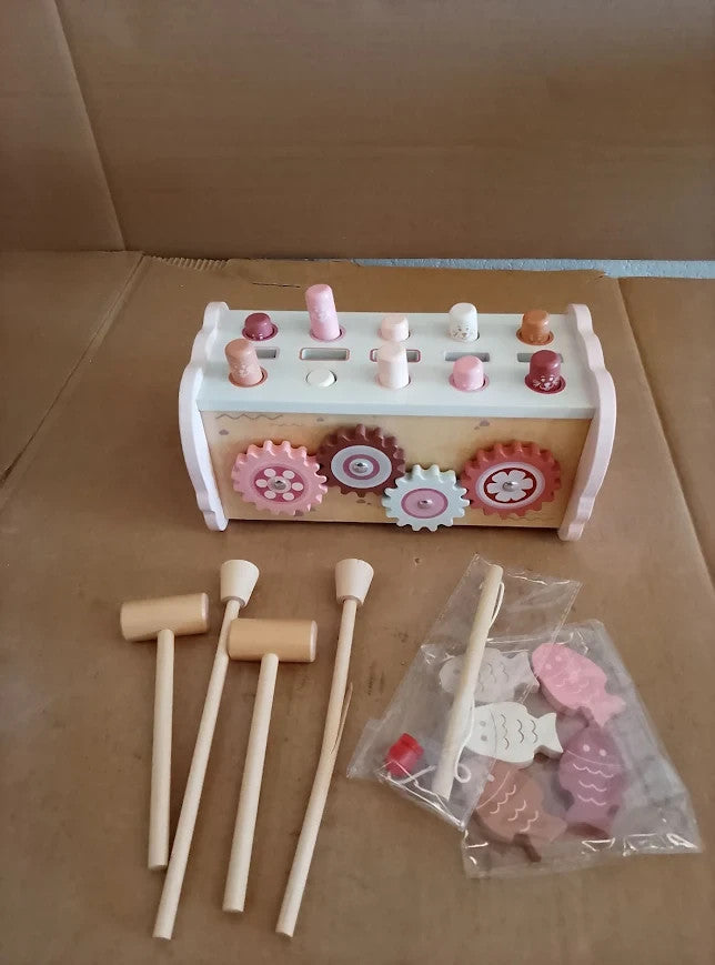 Joyreal Montessori Toys Wooden Hammering Pounding Baby Xylophone Educational 1+