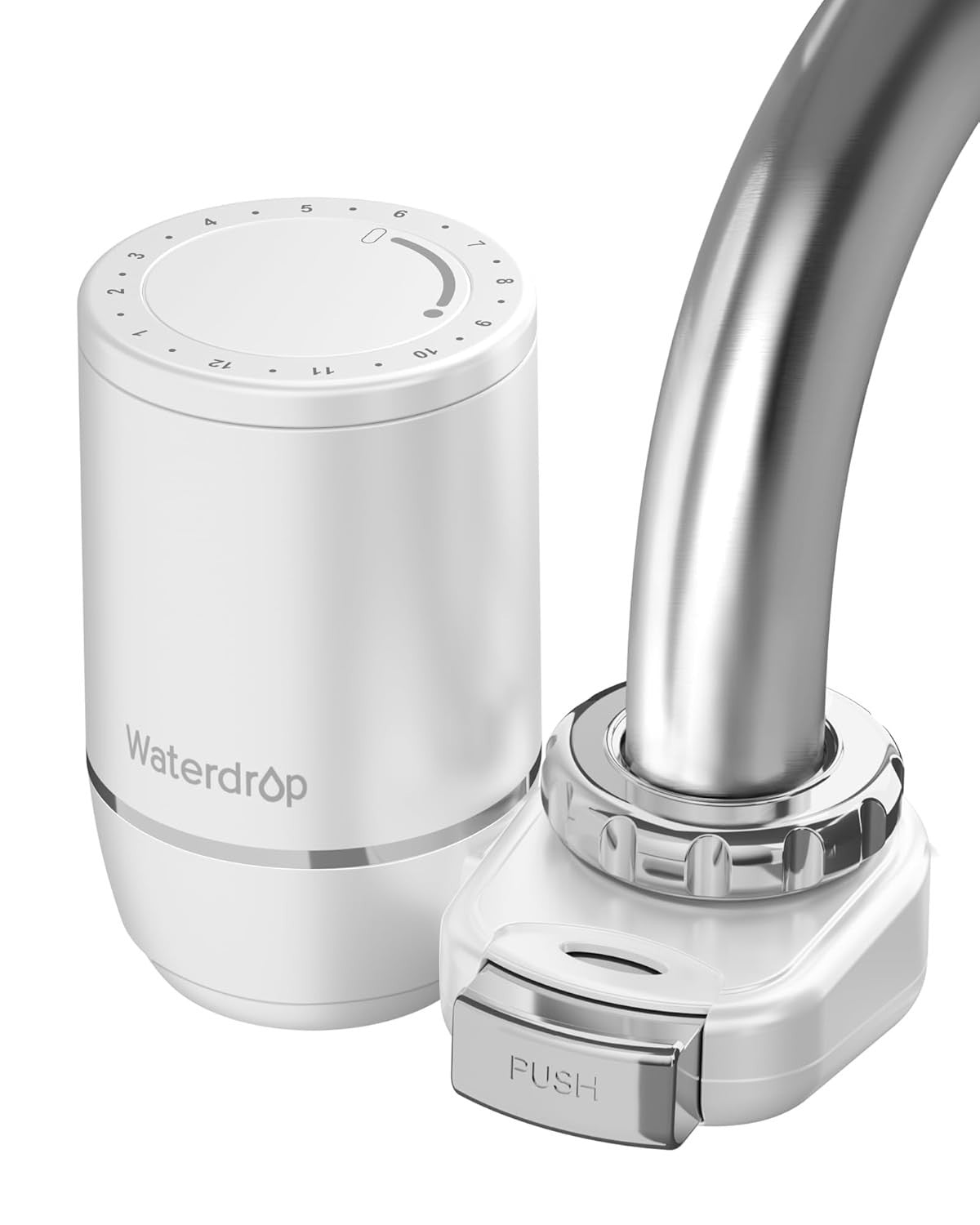 Waterdrop Faucet Mount Water Filtration Reminder 1200L NSF Certified White New