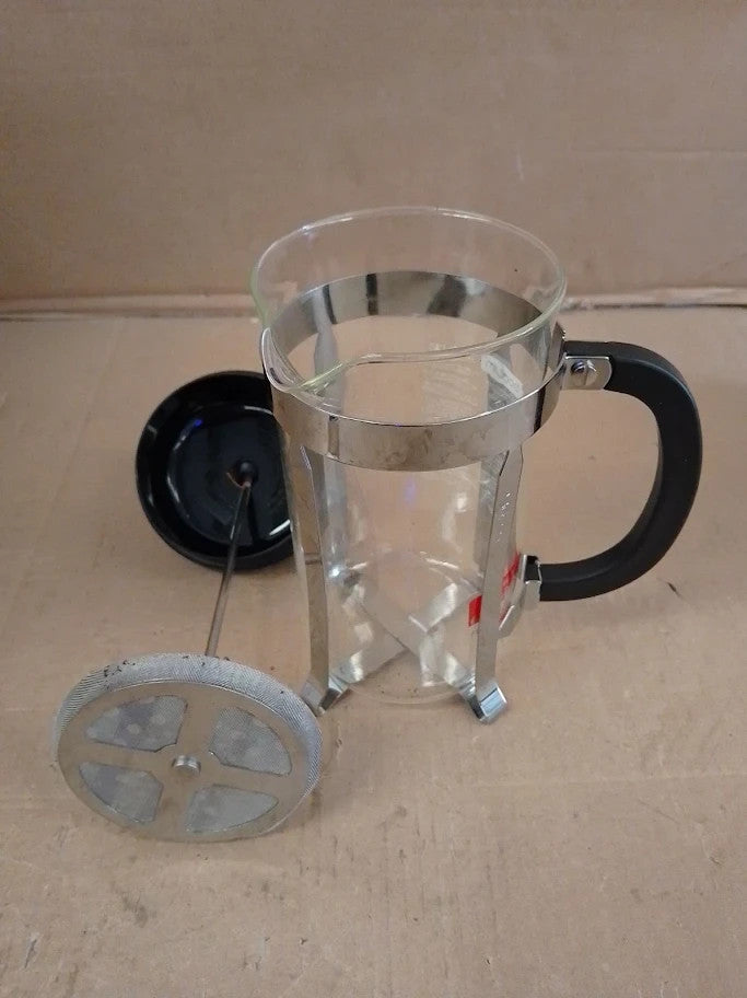 Bodum French Press Caffettiera Black 1L 8 Cup Coffee Maker Durable Glass