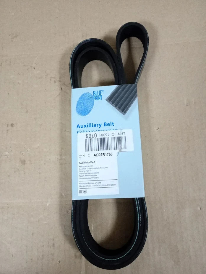 Blue Print AD07R1750 Auxiliary Drive Belt Genuine Replacement Part Design New