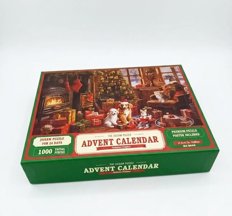 1000 Pieces Christmas Advent Calendar Puzzle Festive Holiday Jigsaw Design New