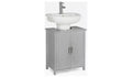 Argos Home Tongue Groove Under Sink Unit Grey Bathroom Storage Cabinet New