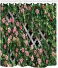 Joocar Garden Shower Curtain Rustic Rosemary Flower Fence 182.9x182.9cm New