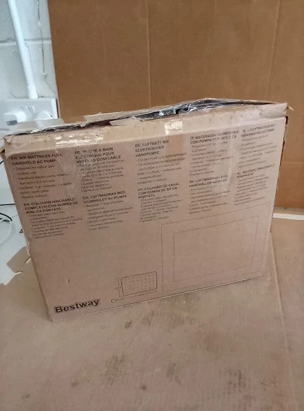 Bestway Premium Camping Double Airbed Electric Pump Inflatable 191x137x22cm New