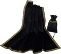 Blessume Altar Tarot Table Cloth Square Wicca Velvet Pouch Black 65x65cm New