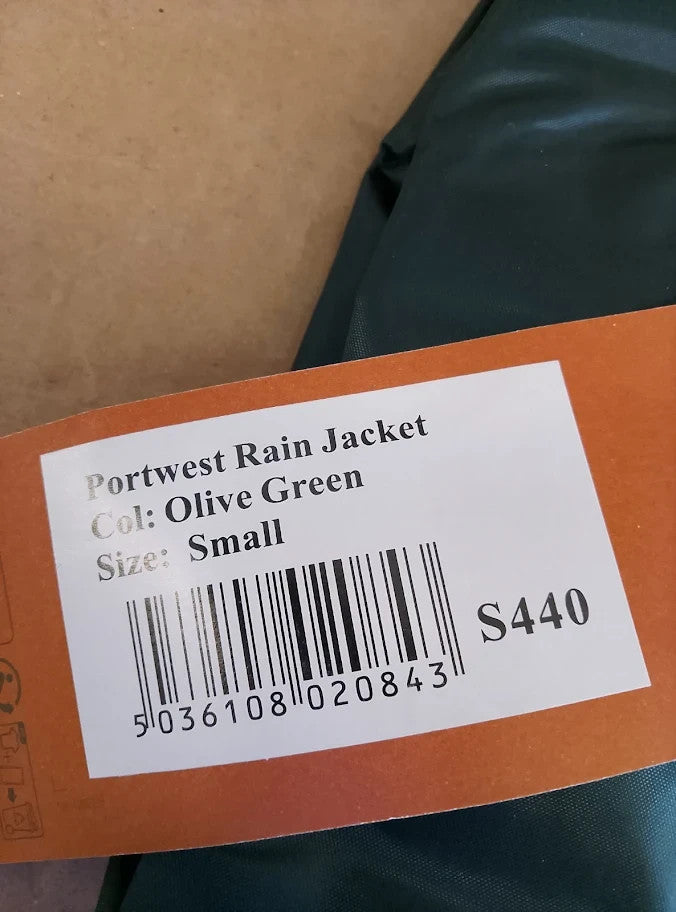 Portwest S440 Classic Rain Jacket Waterproof Coat Windbreaker Hooded New
