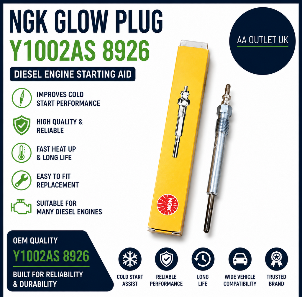 NGK Glow Plug Y1002AS 8926 Diesel Heater Engine Replacement Genuine Quality
