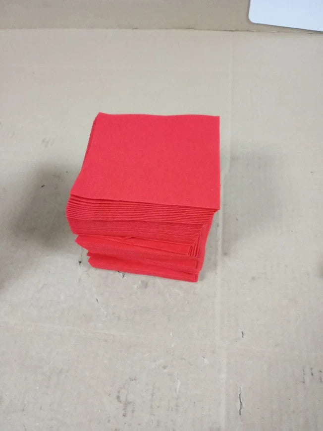 Alvotex Airlaid Cocktail Napkins 20x20cm 100/1 Airlaid Paper Red 110 New