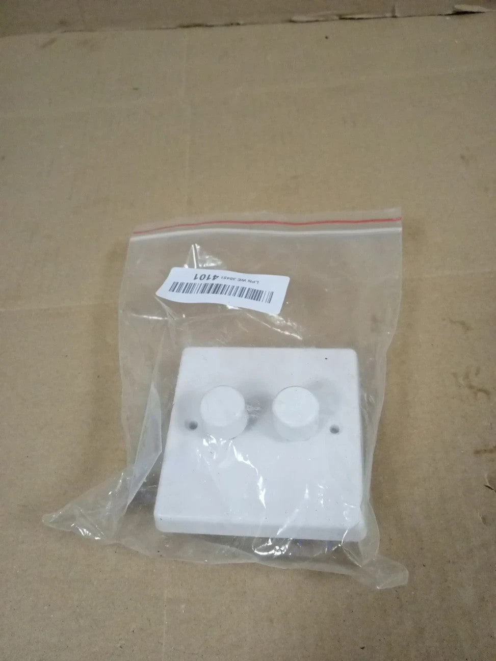 Varilight 2 Gang 1 2 Way 2x250 Watt Push On Off Standard Dimmer Switch White