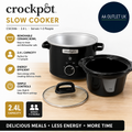 Crock Pot Slow Cooker 2.4L Removable Easy Clean CSC046 Ceramic Bowl 21x32x32cm