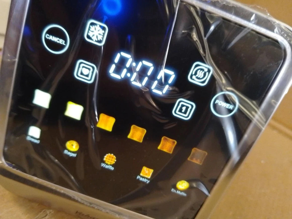 Yabano Smart Toaster 4 Slice Stainless Steel Toaster Touchscreen Memory Function