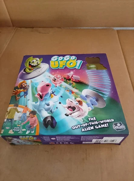 Goliath Go Go Ufo Tabletop Super Springy Alien Abduction Game 6+ New