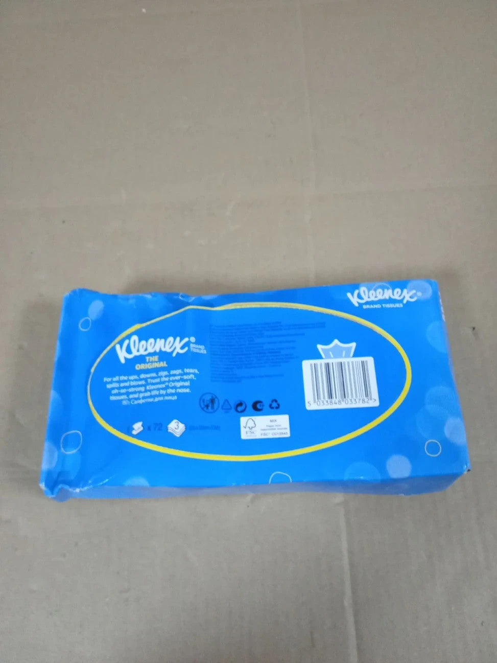Kleenex Tissues Original Ultra Soft Single Box 72 Sheets 3 Ply New