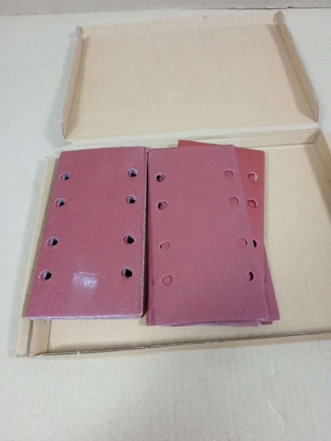Sanding Sheets Electric Sander Rectangle Pads 8 Holes 95x185mm Hook Loop
