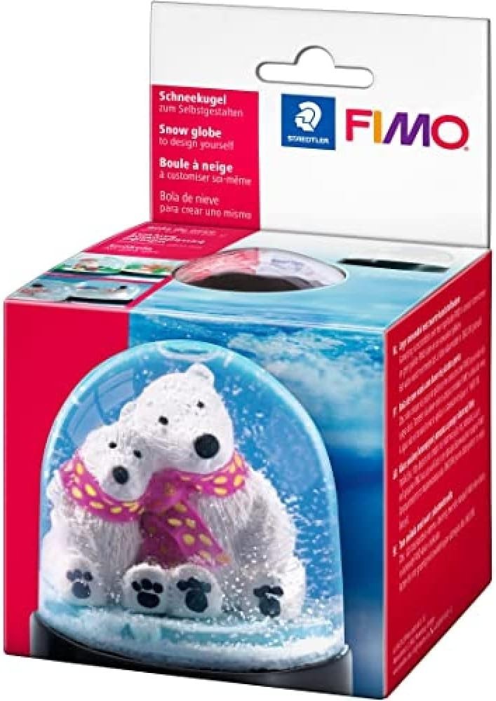 Staedlier Fimo Snow Globe Round 90x75mm Classic Transparent 1 Piece New