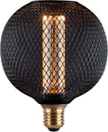 Harper Living LED E27 Bulb Black Metal Cage Dimmable Globe 3.5W New