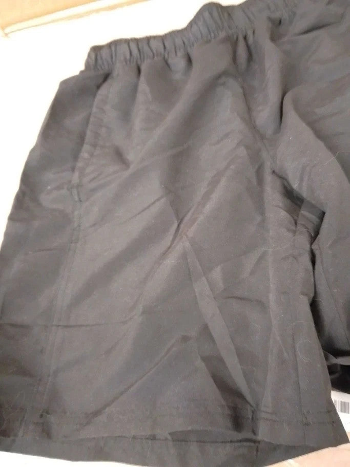 Slazenger Mens Woven Shorts Black Small Cotton Blend Low Rise Logo Pattern