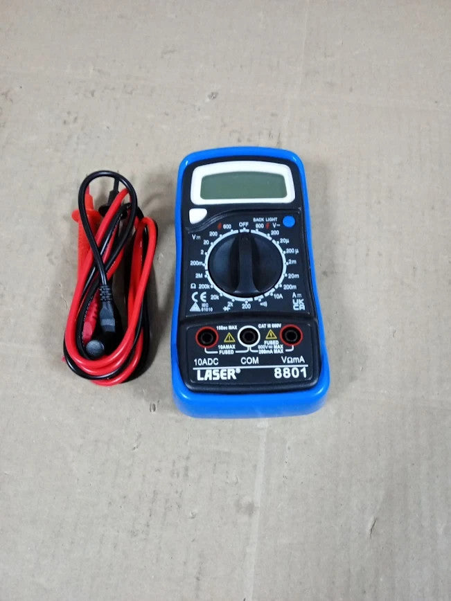 Laser 8801 Digital Multimeter CAT III 600V Data Hold Function New