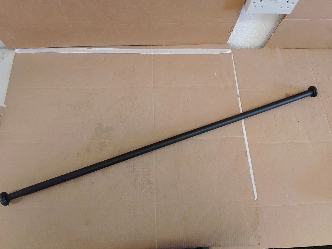 Argos Home 105 194cm Telescopic Shower Rail Black Adjustable Shower Curtain Pole