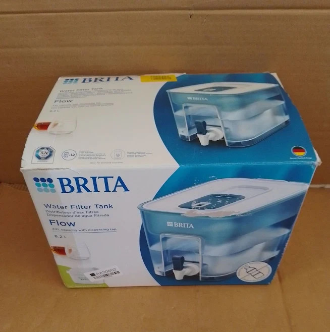 BRITA Flow XXL 8.2L Water Filter Tank Light Blue Dispenser Dishwasher Safe