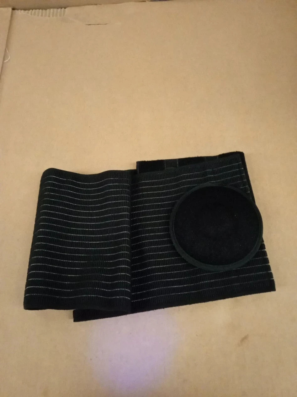 Umbilical Hernia Belt Men Women Abdominal Binder Adjustable Support Medium Black