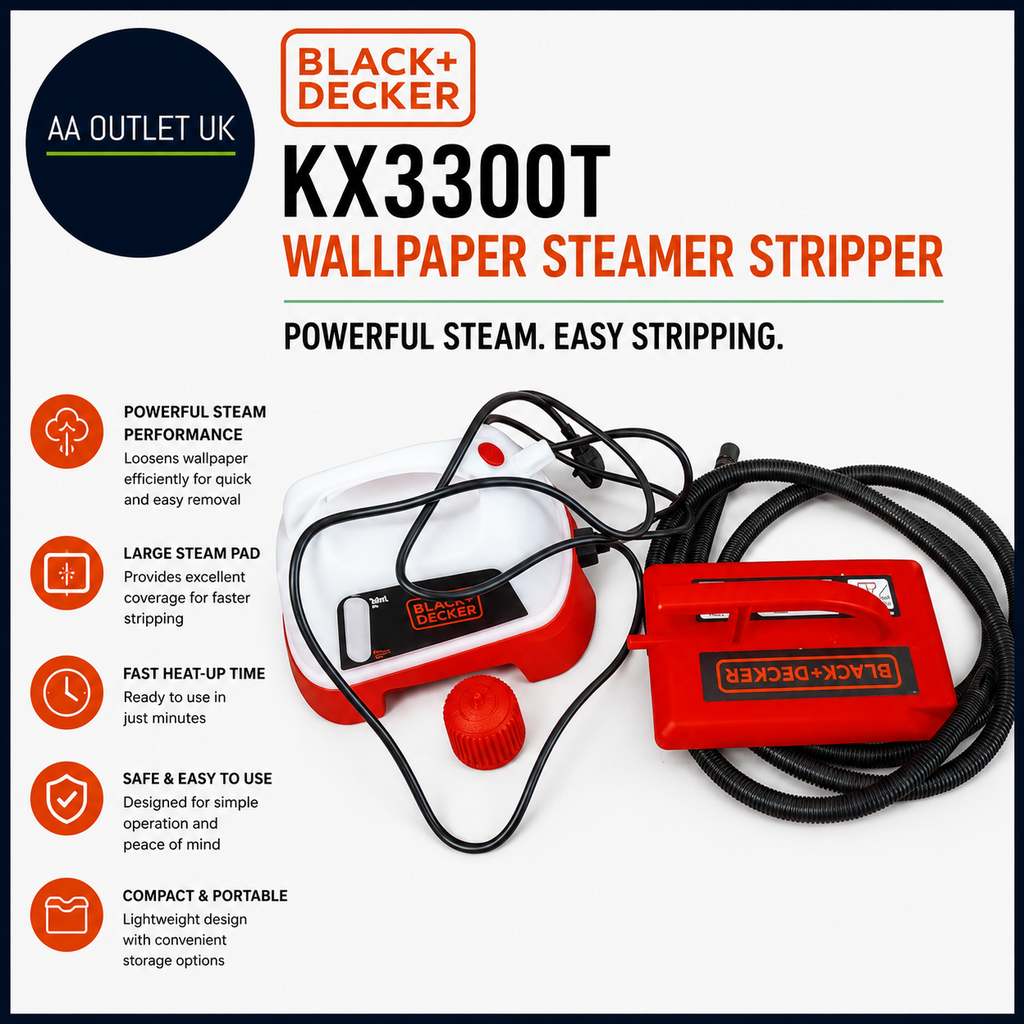 BLACK+DECKER KX3300T Wallpaper Steamer Stripper Steam Pad  Suitable Removing
