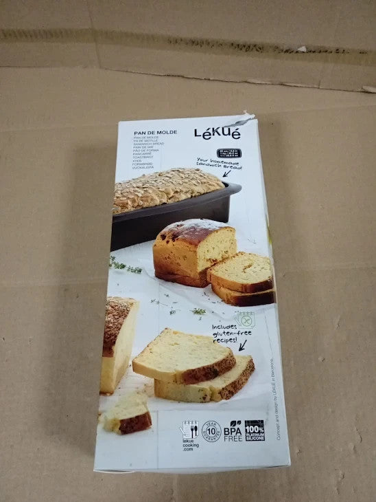 Lekue 1 Piece Silicone Loaf Bread Mould Rectangular Dishwasher Safe Non Stick