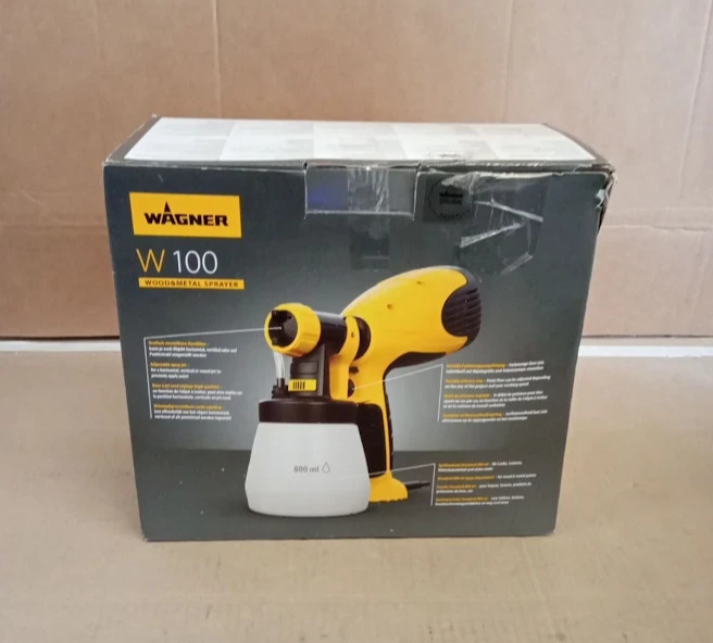 WAGNER W100 Paint Sprayer 280W Wood Metal Varnish Spray Gun 800ml Container
