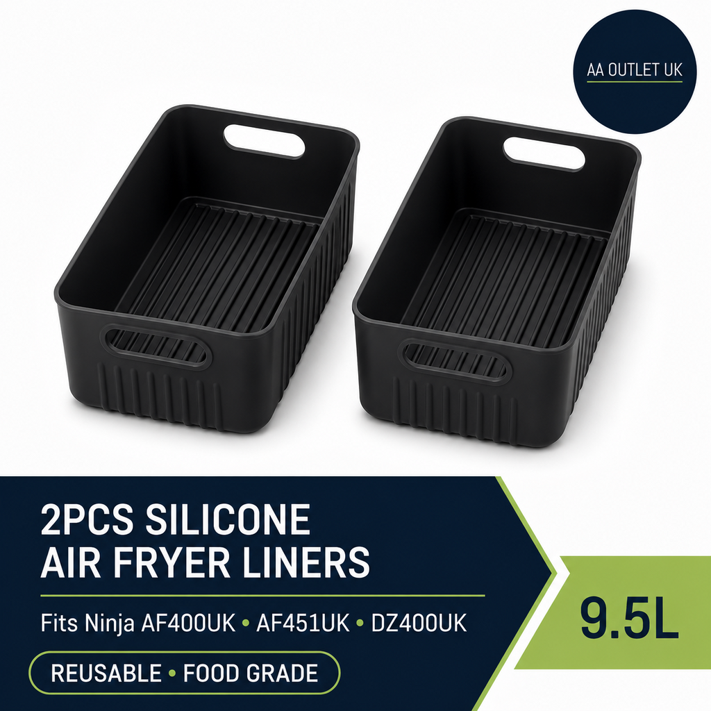 2pcs Silicone Air Fryer Liners Food Grade For Ninja Reusable 23x17x11cm