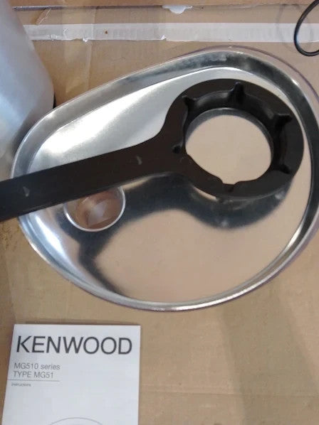 Kenwood MG510 Meat Grinder 1600W Silver Heavy Duty Die Cast Metal Body
