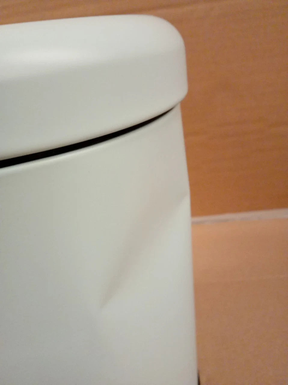 KW Soft Shade Small Round Pedal Bin Opal 3L Step On Metal Bin Round