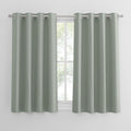 Pony Dance Sage Green 2 Pieces Thermal Curtains Eyelet Blackout 52x54in New