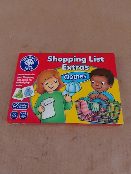 Orchard Toys Shopping List Extras Pack Clothes Game Add On Pack 3+ New