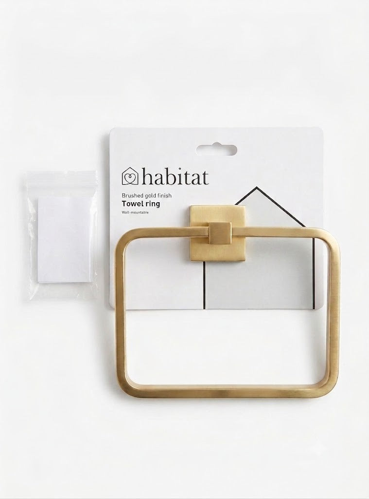 Argos Home Toilet Roll Holder Brushed Gold Bathroom Toilet Paper Holder New