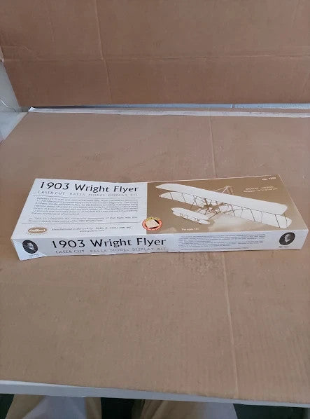 Flat River Guillows 1903 Wright Brother Flyer Laser Cut 24.2in Wingspan New