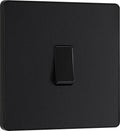 BG Electrical Single Wall Light Switch 2 WayScrewless Front Plate PCDMB12B New