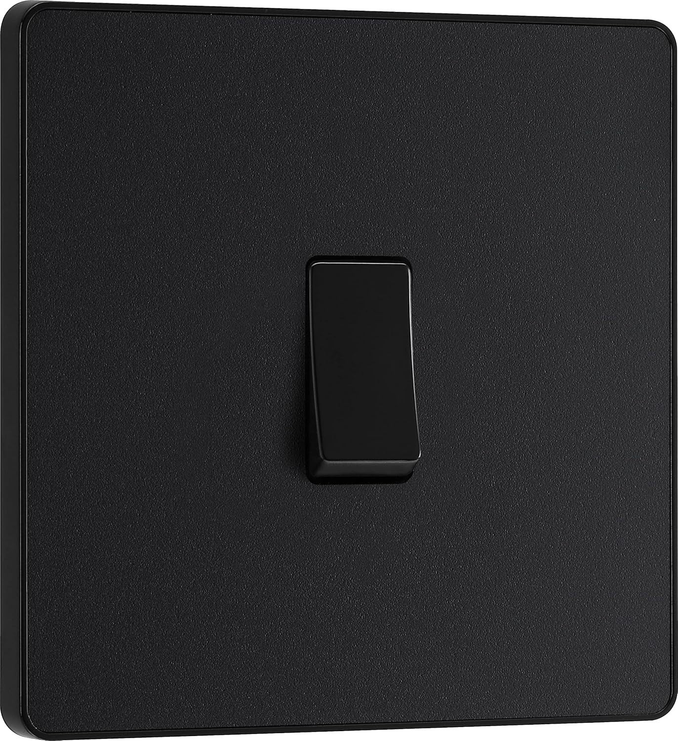 BG Electrical Single Wall Light Switch 2 WayScrewless Front Plate PCDMB12B New