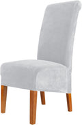 Cmaker Velvet Dining Chair Covers Stretch Large Slipcover 6pc 5x5x5cm New