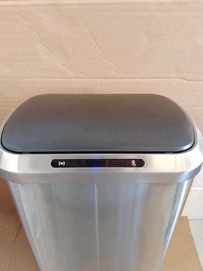 Habitat 50 Litre Brushed Stainless Steel Sensor Bin Automatic Kitchen Waste