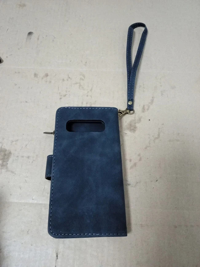 QLTYPRI Case Samsung Galaxy S10 Large Capacity Leather Wallet Case 6 Card Holder