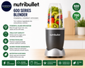 Nutribullet Blender 600 Series Graphite Powerful 20000 RPM Extractor Blend