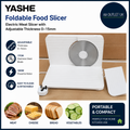 Yashe Foldable Food Electric Meat Slicer Adjustable Thickness 0–15mm 180w
