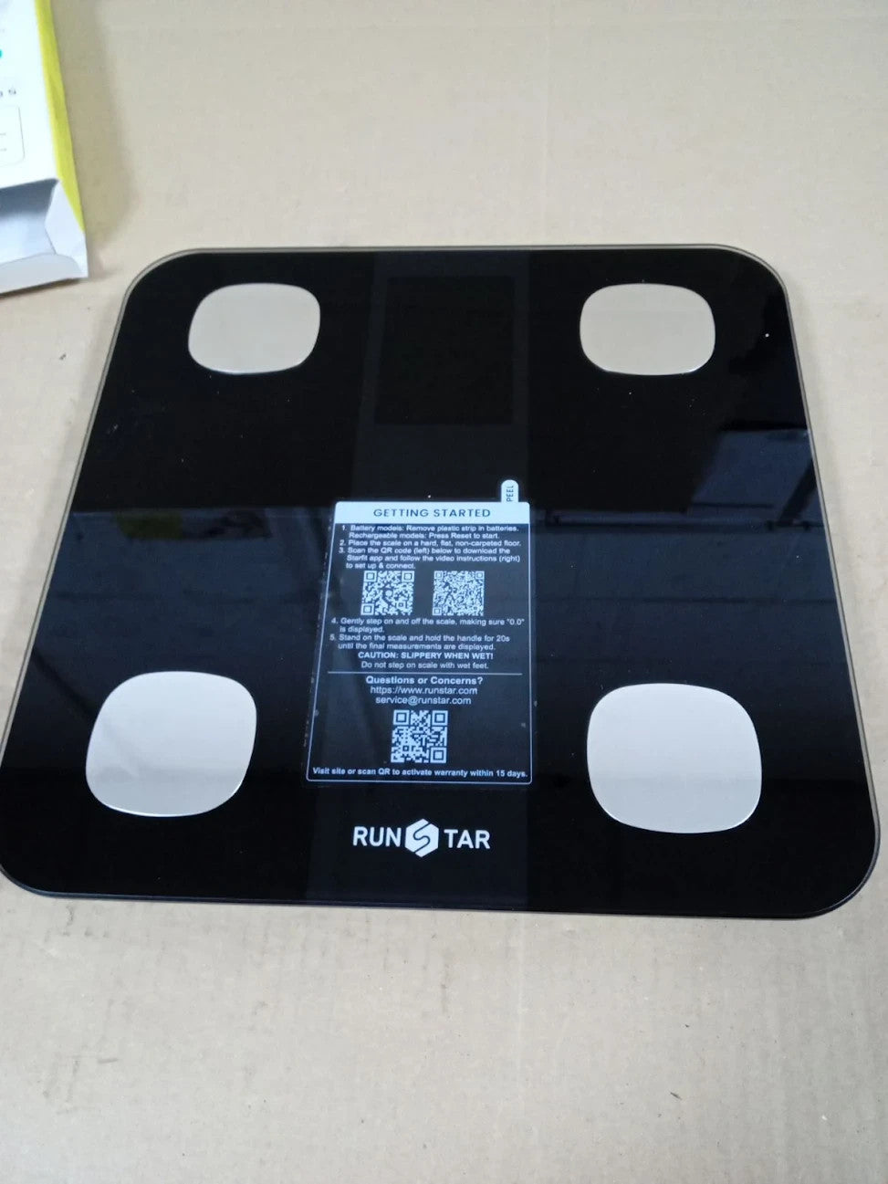 Runstar Scales Body Weight Fat Percentage Bathroom Scale 400lb BMI Heart New